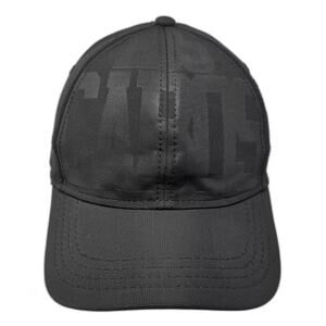 Banana Bay Baseball Cap Black Gray Los Cabos Coordinates Logo Slideback Hat OS